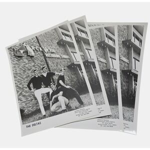 Vintage 80s The Deltas Rockabilly Music Band Press Photos Set of 4 Beaver Talent